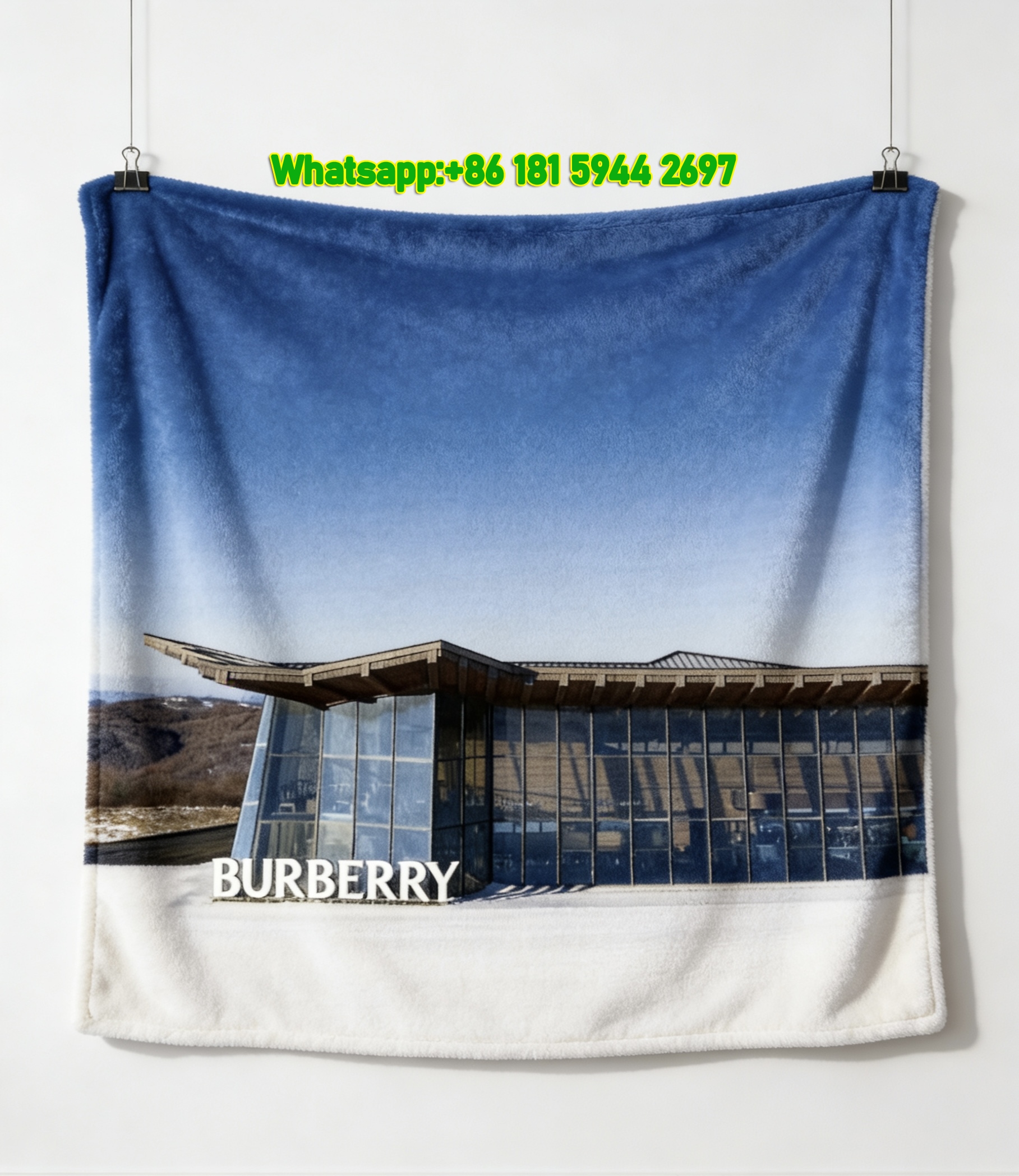 Burberry Flannel Fleece Sofa Throw Blanket B249